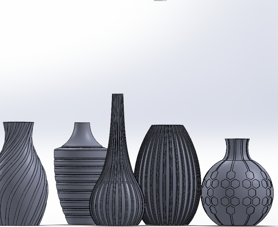 Vase set digital