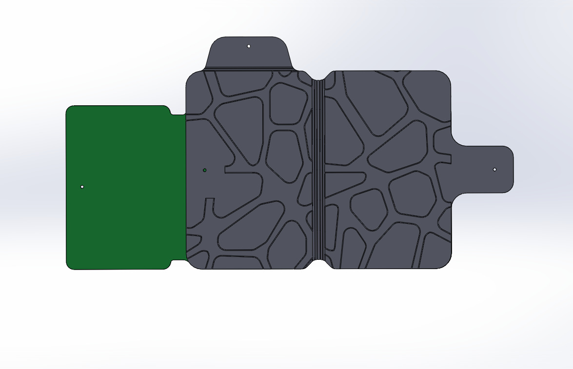Voronoi multi pocket wallet digital